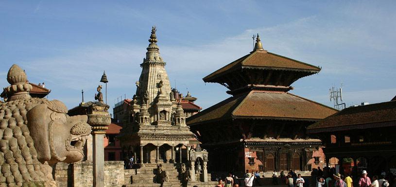 Bhaktapur Durbar Square Terraced farmland at Nagarkot Terraced farmland at Nag