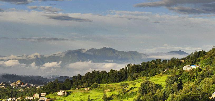 Beautiful view of Fulchoki from Sundarijal