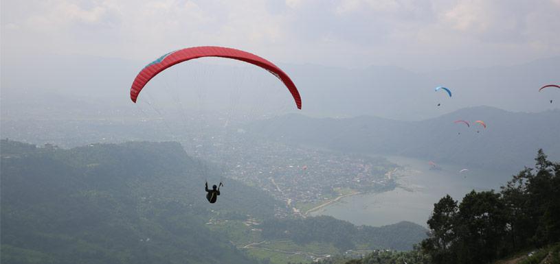 Paragliding in Nepal
