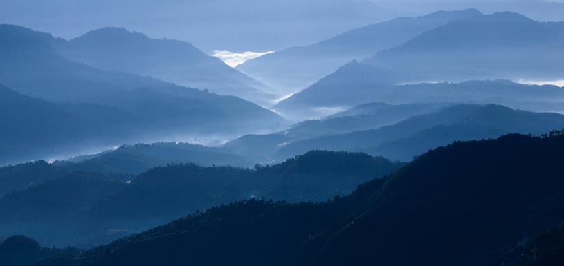 Series of landscapes seen from Dhulikhel