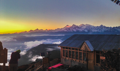 Beautiful view from Langtang Beautiful view from Langtang
